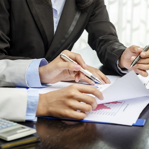 people filling out an application